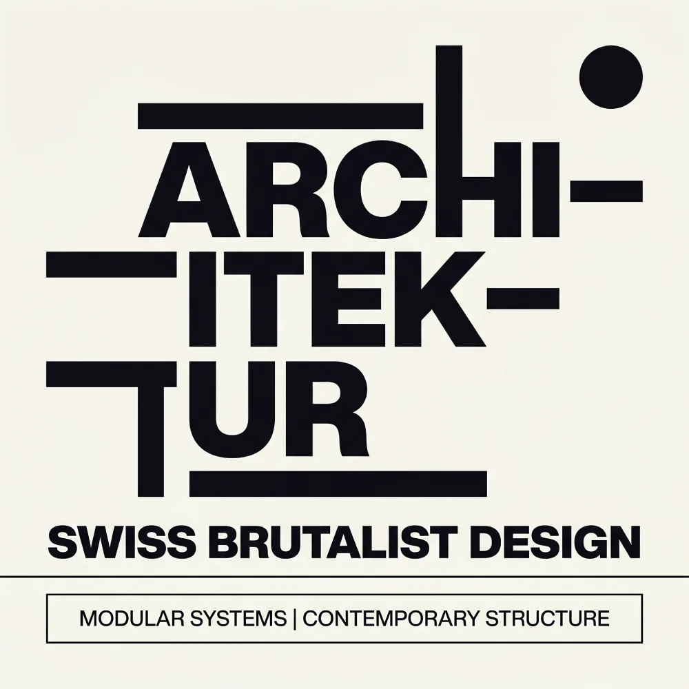 Brutalist Swiss Poster